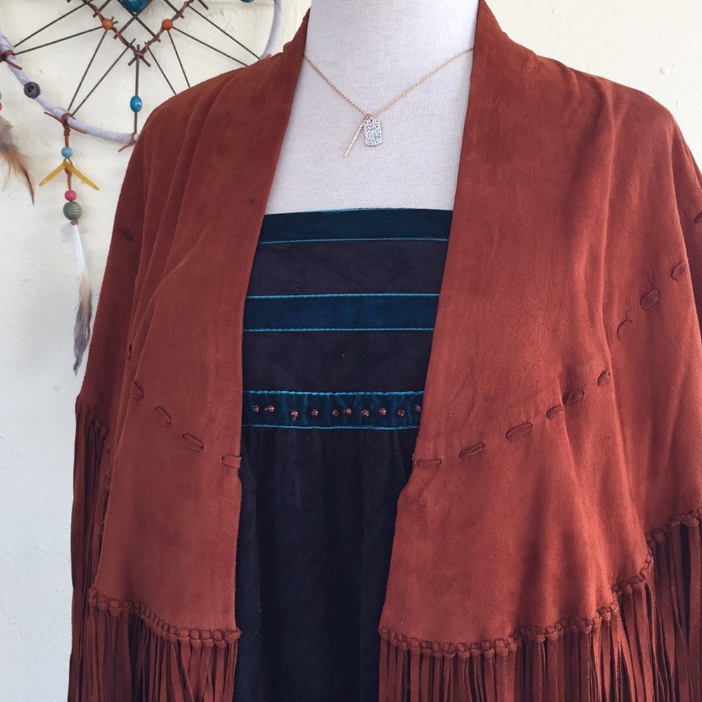 Suede Fringe Jacket - Picture 2 of 8